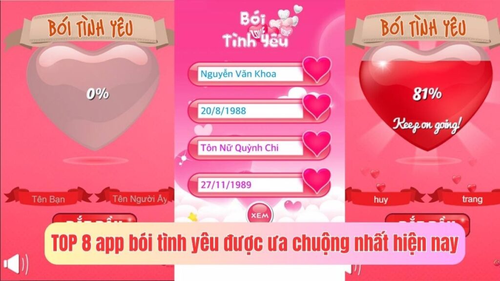 + 8 App bói tình yêu được yêu thích nhất hiện nay app boi tinh yeu