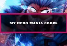 code my hero mania